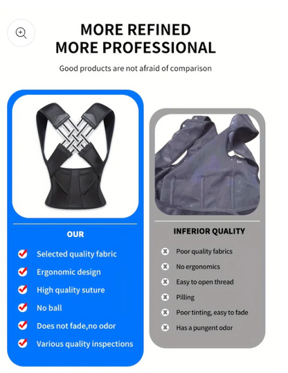 Corrector de postura ajustable